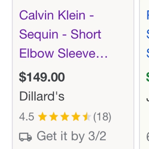 Calvin Klein Cocktail Dress - Picture 6 of 6